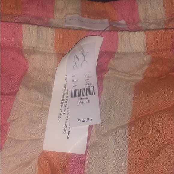 New York & Company Striped Romper - Picture 2 of 3